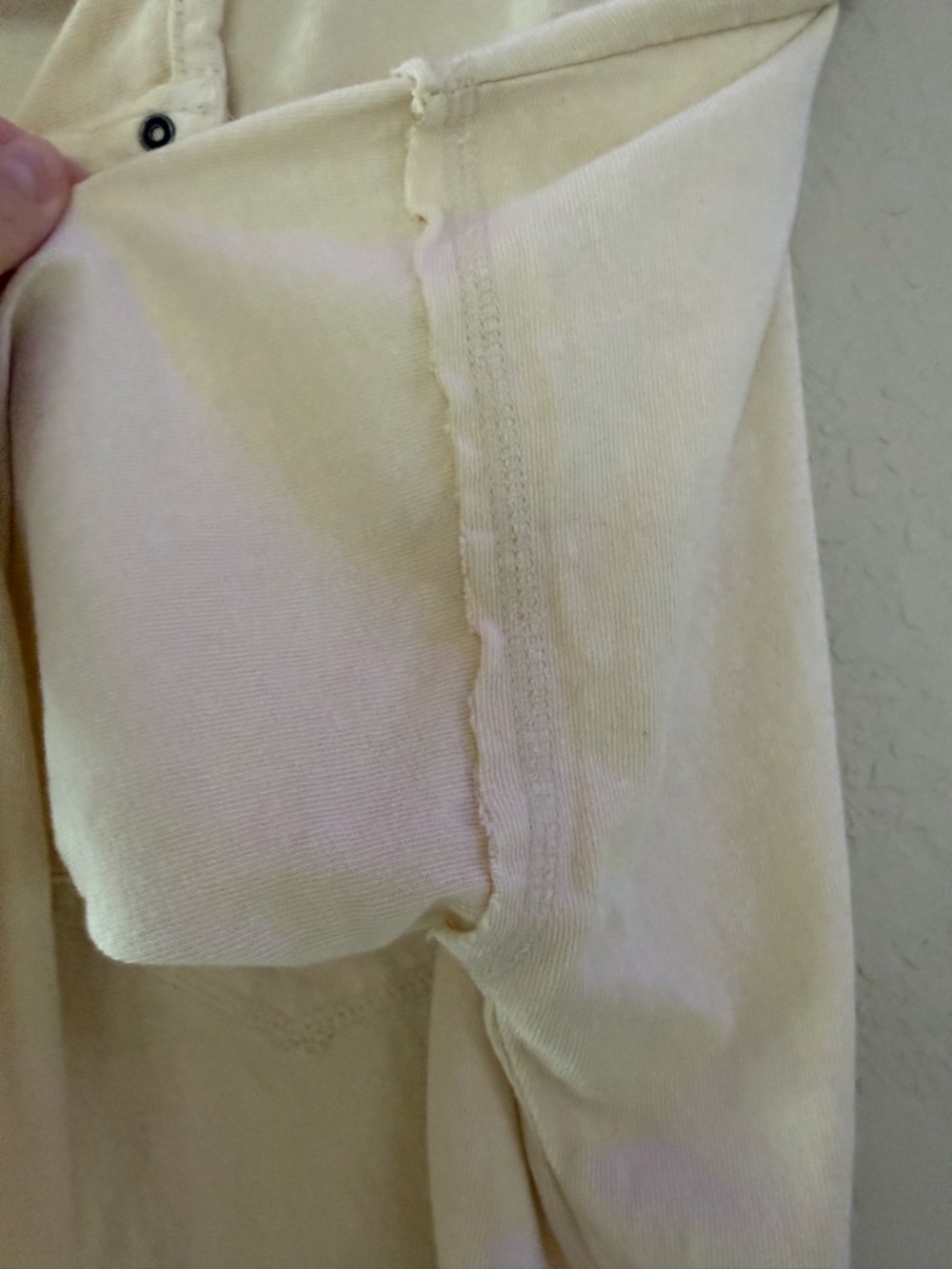 Urban Outfitters Pale Cream Cropped Henley Top - Picture 4 of 4